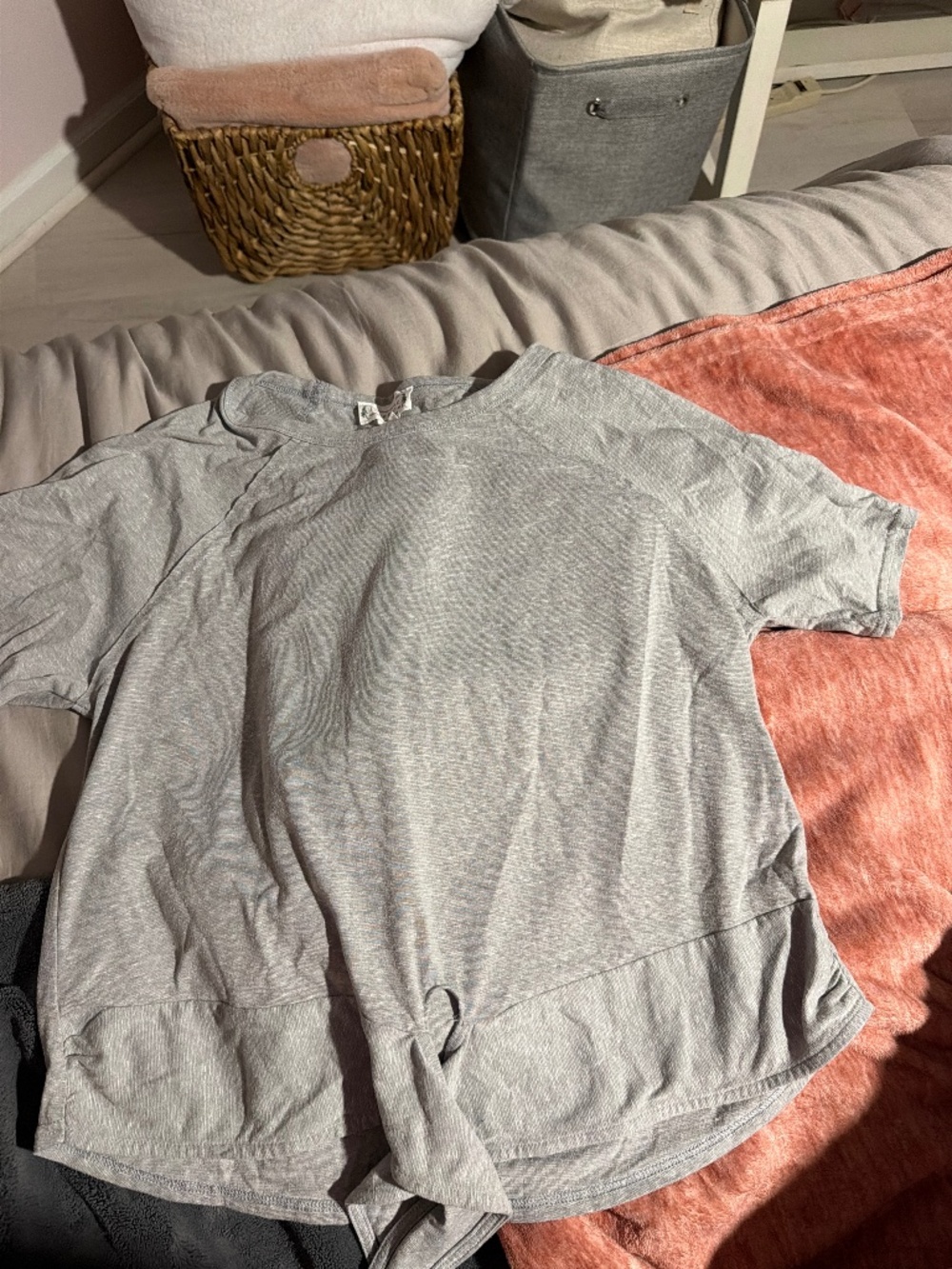 Gray shirt